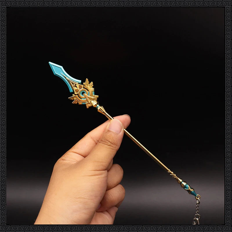 Genshin Impact Weapon Models - 22cm (8.66 Inches) Zinc Alloy, Rustproof, Dull Blade, Perfect for Fans, Collectors, and Gifts