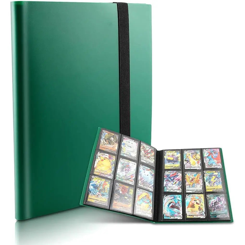 Trading Card Collector Holder 9-Pocket 360 Cards Binder Portable Storage Case Suitable for Pokemon Cards Baseball Football Cards