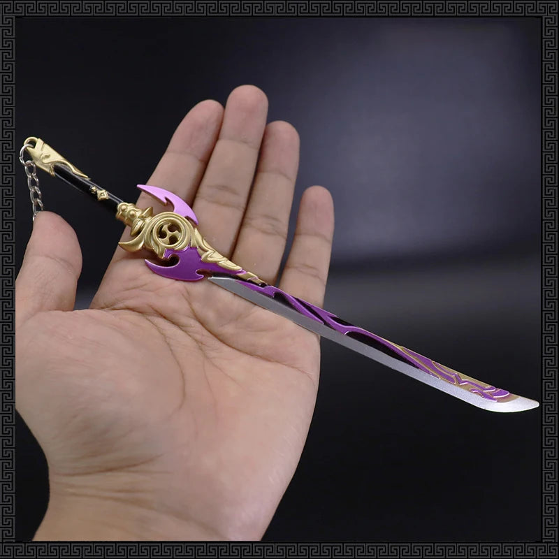 Genshin Impact Weapon Models - 22cm (8.66 Inches) Zinc Alloy, Rustproof, Dull Blade, Perfect for Fans, Collectors, and Gifts