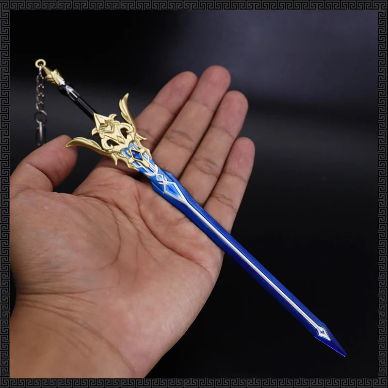 Genshin Impact Weapon Models - 22cm (8.66 Inches) Zinc Alloy, Rustproof, Dull Blade, Perfect for Fans, Collectors, and Gifts