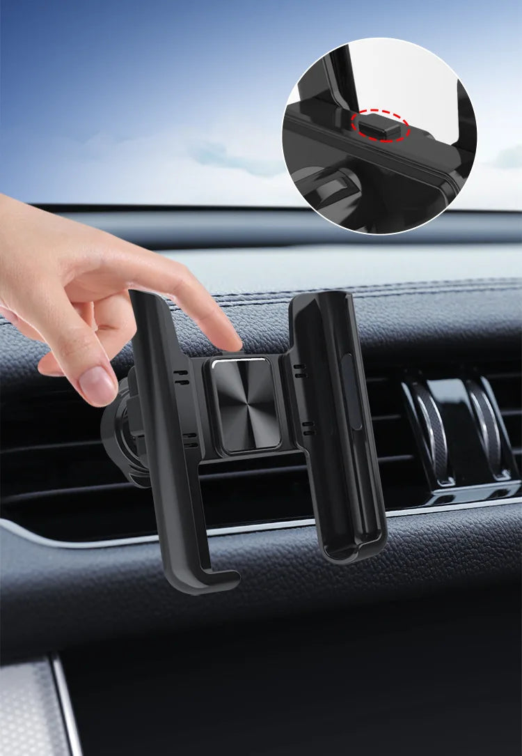 Car Phone Holder 360° Rotation Stand for Cell Phone Universal Gravity Auto Phone Holder In Car Air Vent Clip Mount GPS Support