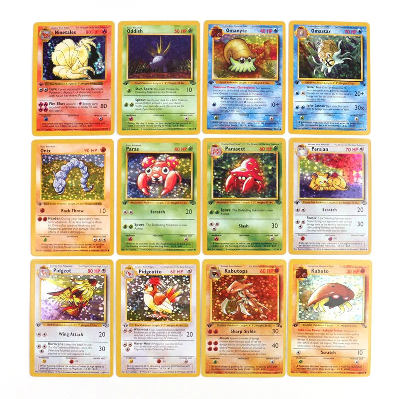 151Pcs 1996 1st Edition Pokemon Foil Flash Cards Pikachu Charizard Blastoise Venusaur Mewtwo Game Collection Cards