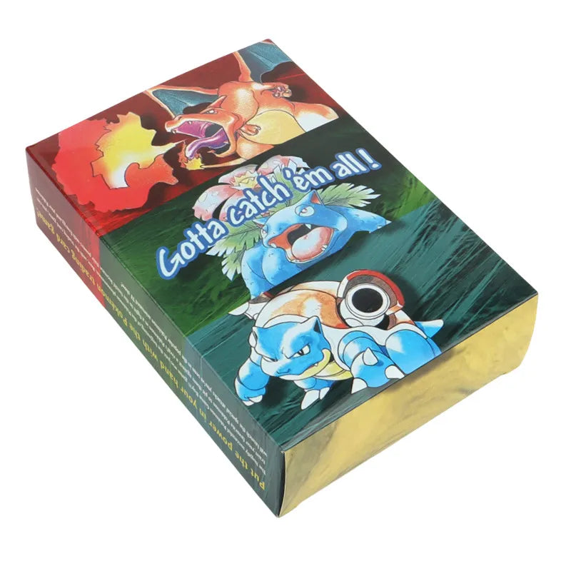 151Pcs/Box 1996 First generation Pokemon Flash Cards Limited Edition Charizard Blastoise Venusaur Mewtwo Collection Cards