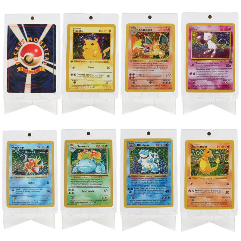 151Pcs/Box 1996 First generation Pokemon Flash Cards Limited Edition Charizard Blastoise Venusaur Mewtwo Collection Cards