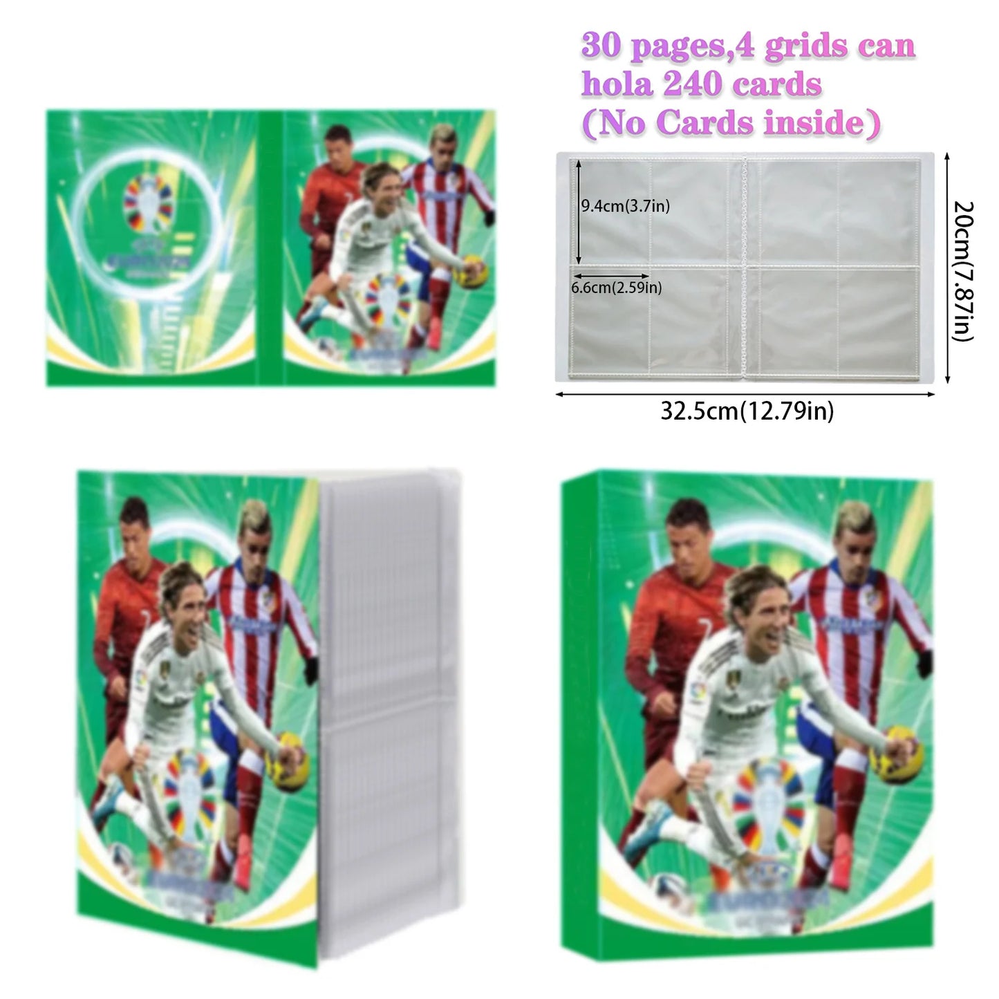 Football Star Card Album Map Letter Holder Binder  240pcs Star Card Box Collection Album Book Folder Kid Toy Gift 2023 New