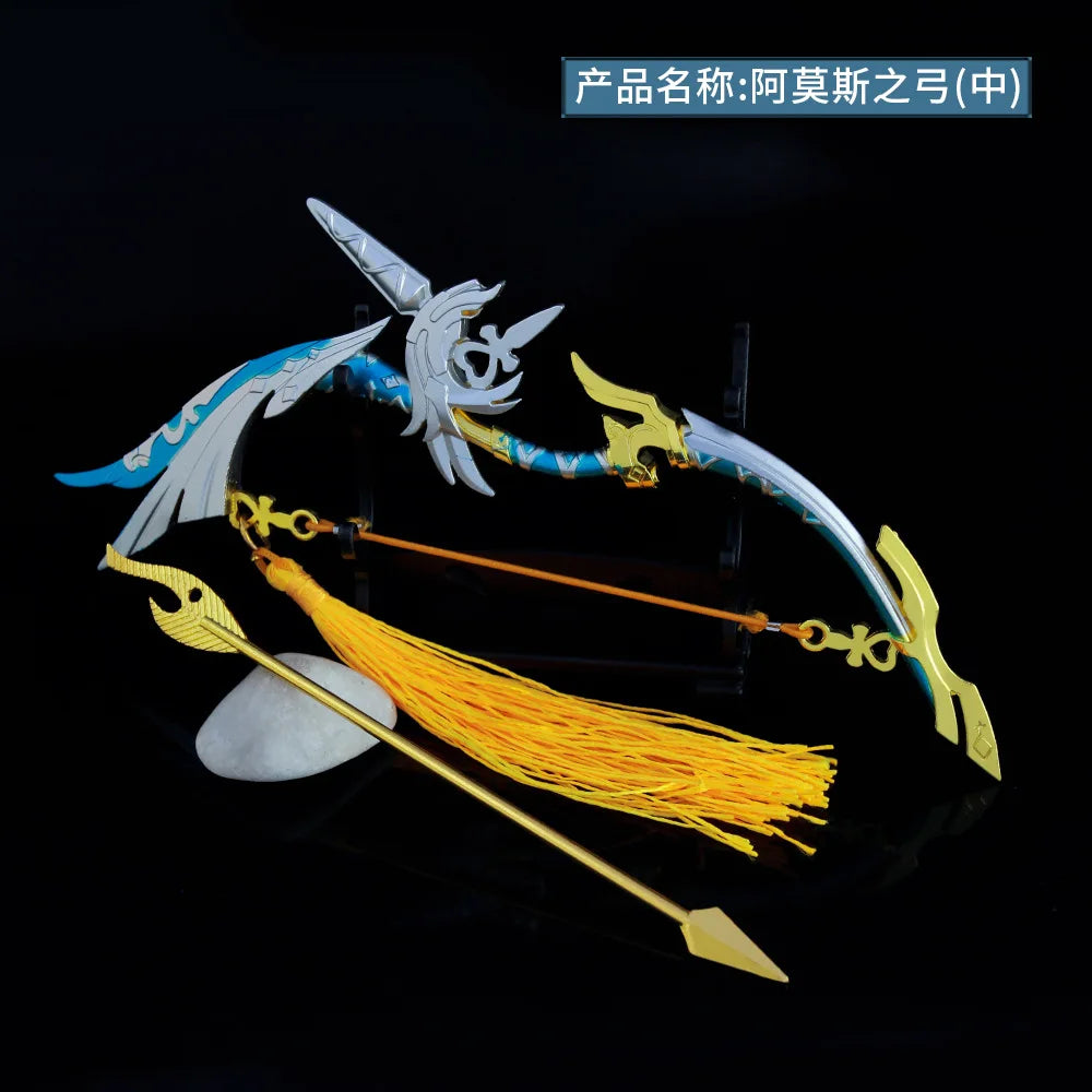 Genshin Impact Weapon Models - 22cm (8.66 Inches) Zinc Alloy, Rustproof, Dull Blade, Perfect for Fans, Collectors, and Gifts