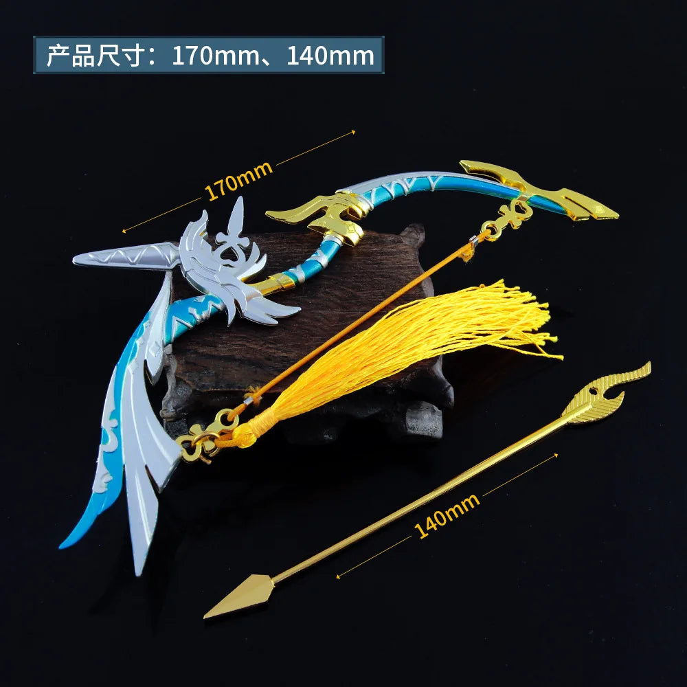 Genshin Impact Weapon Models - 22cm (8.66 Inches) Zinc Alloy, Rustproof, Dull Blade, Perfect for Fans, Collectors, and Gifts