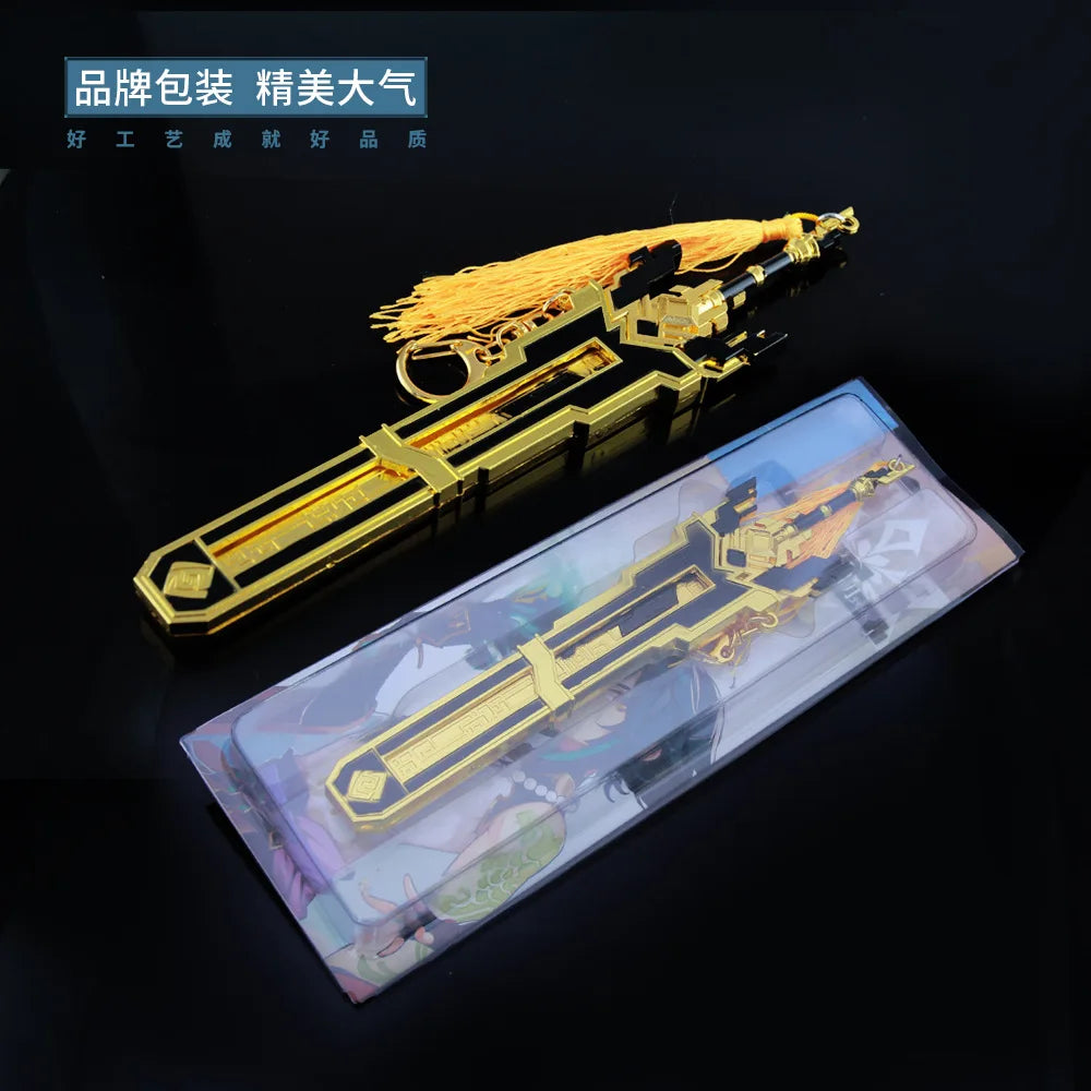 Genshin Impact Weapon Models - 22cm (8.66 Inches) Zinc Alloy, Rustproof, Dull Blade, Perfect for Fans, Collectors, and Gifts