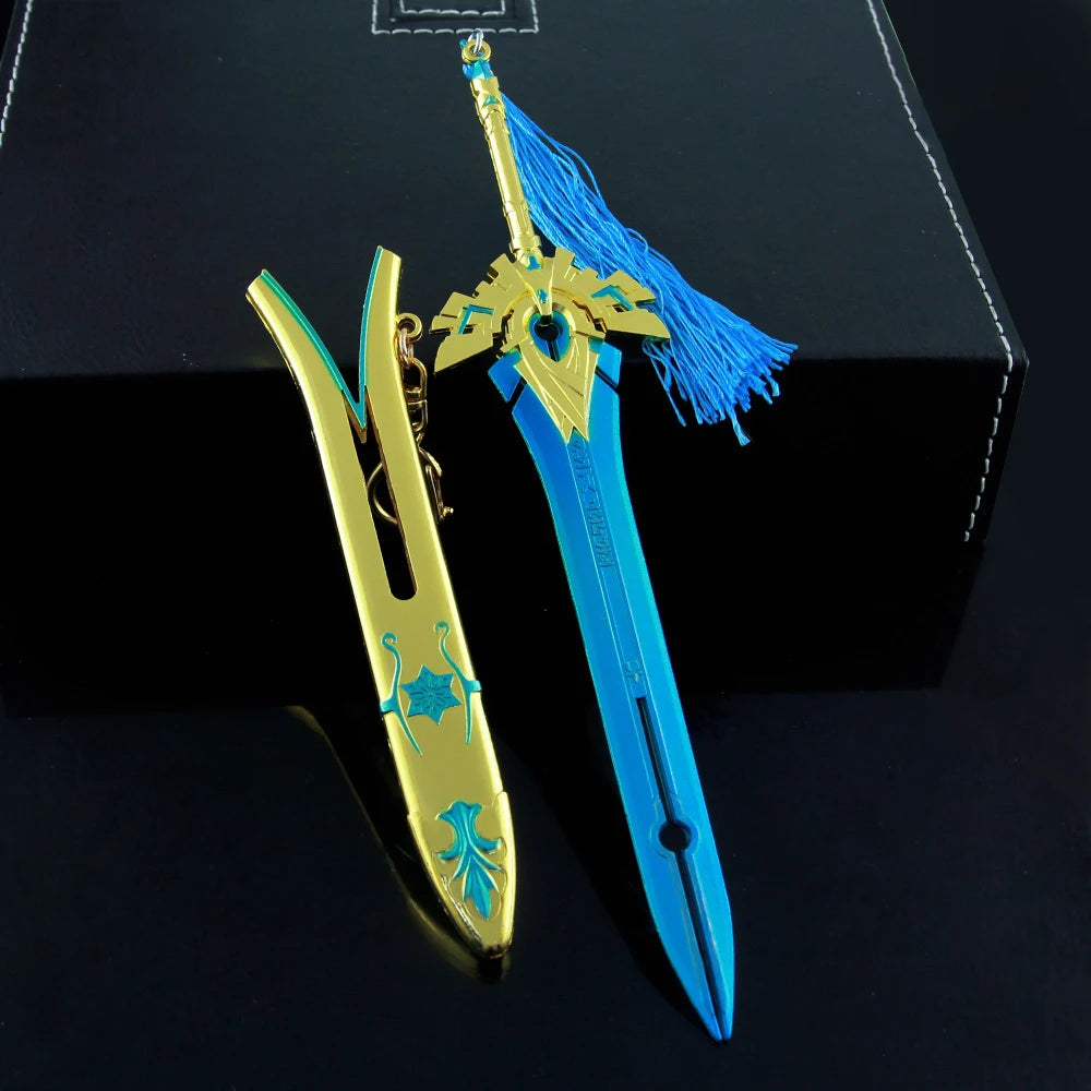 Genshin Impact Weapon Models - 22cm (8.66 Inches) Zinc Alloy, Rustproof, Dull Blade, Perfect for Fans, Collectors, and Gifts